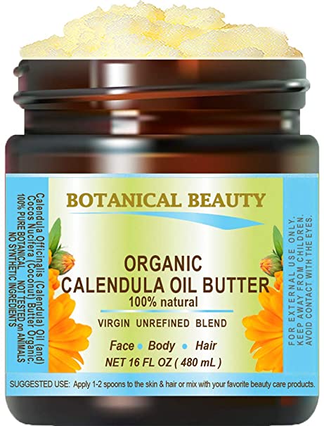 Botanical Beauty Organic CALENDULA OIL BUTTER Calendula