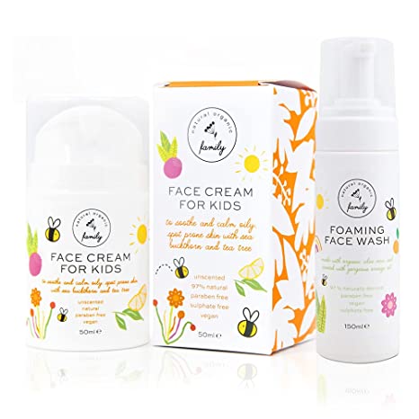 The Natural and Organic Family Gentle Kids Foaming Face Wash & Face Cream